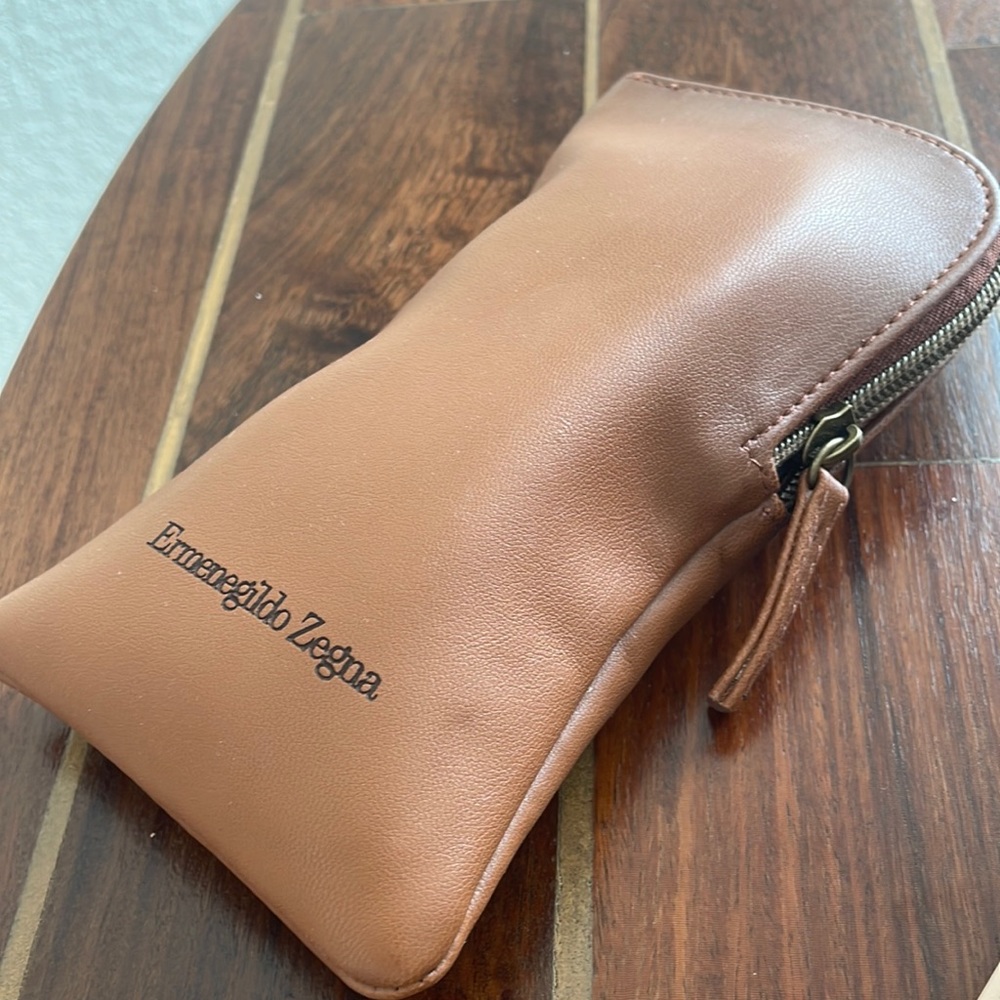 Ermenegildo Zegna Black/Dark Brown  Sunglasses